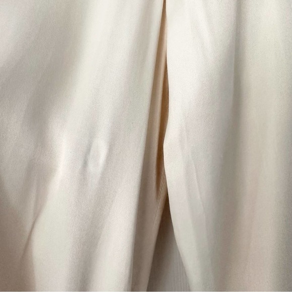 Zara Cream Beige Satin Effect True Wrap Long Sleeve Blazer Mini Dress Small - Picture 9 of 16